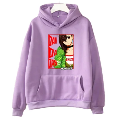 Dandadan Ayase Momo Aesthetic Hoodie WOMEN Stick Figures Manga Comic Manga Graphic Sweatshirt Cartoon Kawaii Cute - Dandadan Store