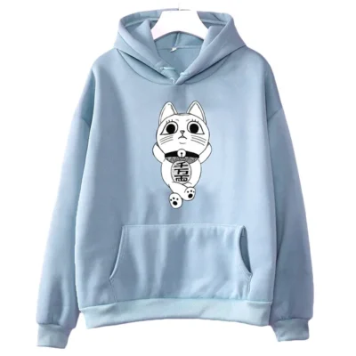 Dandadan Maneki Neko Oversized Hoodie WOMEN Cartoon Kawaii Cute Long sleeved Clothing Autumn Winter Japanese Anime.jpg 640x640 14 - Dandadan Store