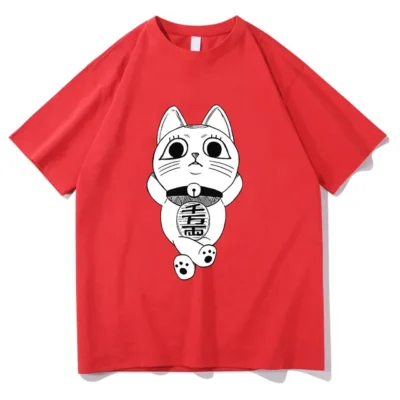 Dandadan Takakura Ken Japanese Cartoon T shirts WOMEN Maneki Neko Tshirts 100 Cotton T Shirts Ten.jpg 640x640 15 - Dandadan Store