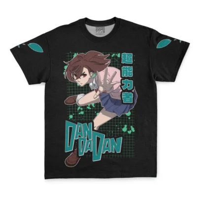 Momo Ayase Psychic Dandadan Streetwear T Shirt FRONT - Dandadan Store