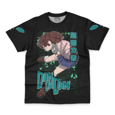 Momo Ayase Psychic Dandadan Streetwear T Shirt FRONT WRINKLY - Dandadan Store