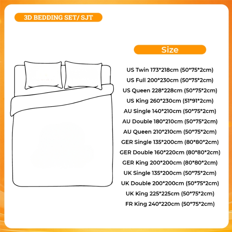 3D BEDDING SET - Dandadan Store